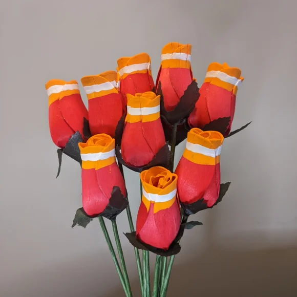 Handcrafted Wooden Roses - Picture 3 of 10